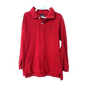 Ralph Lauren Polo Boys Size 6 Red Long Sleeve Polo